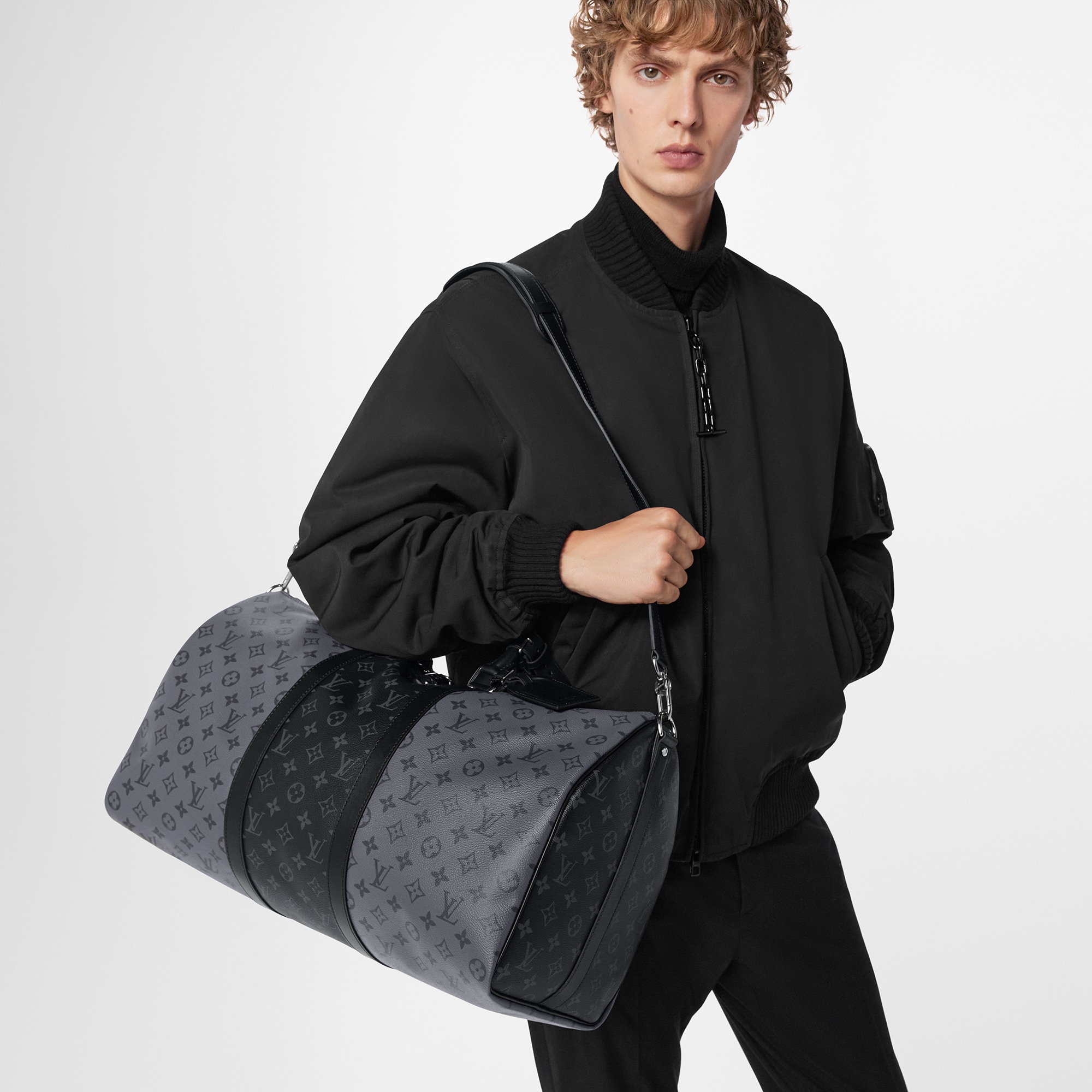 LOUIS VUITTON ルイヴィトン エクリプス キーポルバンドリエール50